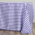 thumbnail image 6 of Efavormart 60x126" WHITE / PURPLE Striped Wholesale SATIN Banquet Table Linens Wedding Party Restaurant Tablecloth, 6 of 6