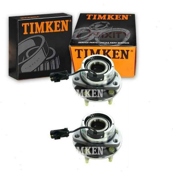 2 pc Timken Front Wheel Bearing Hub Assembly compatible with Chevrolet Malibu 2004-2012
