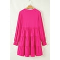 thumbnail image 6 of Flattering V Neck Long Sleeve Dress - Playful Tiered Design for Fall Fashion - [ZhiHiMeRi] | (US 4-6)S, 6 of 11