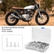 thumbnail image 4 of Tornillos de tornillo M6, Tornillos de motocicleta 177pcs Tornillos de motocicleta Kit de tornillos de carenado Universal M5 M6 Apto para la mayoría de las motos deportivas(plata) EOTVIA  No, 4 of 7