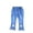 X7 Blue4, variant on GBSYEWXS Jeans For Girls Child Size 18 Months--24 Months Flared Full-Length Colored Elastic Waist Fashion Gold Denim Pant