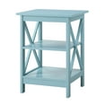 thumbnail image 4 of Convenience Concepts Oxford End Table with Shelves, Sea Foam Blue, 4 of 8