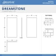 thumbnail image 6 of Dreamline Wkds363684xms00 Dreamstone 84" High X 36" Wide Acrylic Corner Shower Wall Kit -, 6 of 6