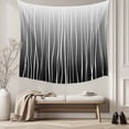 thumbnail image 5 of Black White Tapestry for Bedroom Wall Hanging Tapestry, Ombre Gradient Striped Minimalist Texture Ceiling Backdrop Tapestries Poster Blanket Wall Decor for Teens Room Living Room Dorm 51" x 59", 5 of 8