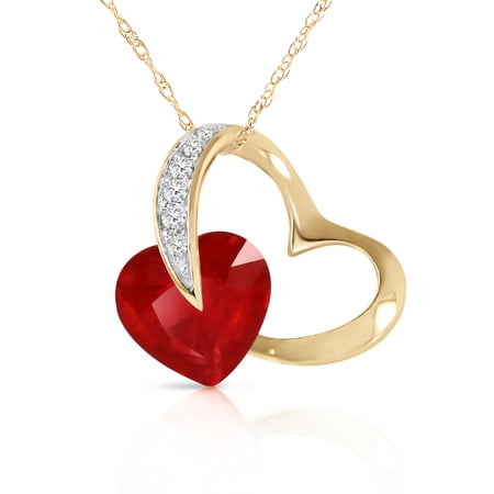 Galaxy Gold 14K Solid Gold 4.4 Carat Natural Diamond Necklace for Women - Yellow Gold Fine Jewelry