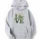 thumbnail image 1 of Sudadera Con Capucha Con Estampado De Hojas De Cáñamo 'Love', Sudaderas Con Capucha Para Hombres, Sudadera Con Capucha Informal Para Hombres Con Bolsillo De Canguro Para Primavera Otoño, Como Regalos, 1 of 4