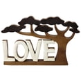 thumbnail image 5 of Decozen Wooden Love Letters Sculpture – Gift for Mom or Dad on Mother’s Day, Father’s Day, or Birthday – Acacia Wood Figurine Decor for Home, Office, Tabletop, or Mantle, 5 of 8