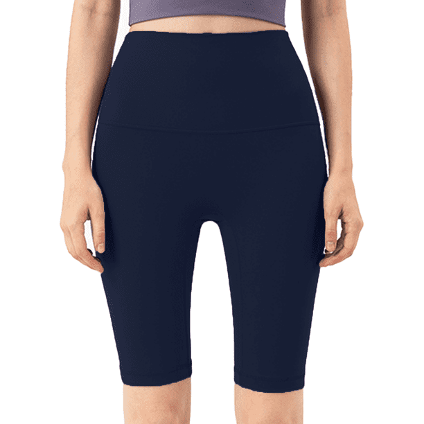 Pantalones cortos de ciclismo de cintura alta para mujer, pantalones cortos de entrenamiento para correr, pantalones cortos de Yoga de cintura alta para Fitness y cadera de melocotón