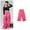 Hot Pink, variant on TAIAOJING Toddler Baby Kids Tollder Boysgirl Fashion Waist Flare Pants Casual Long Pants Jeans Cargo Pants Trousers Trendy Clothes, 3-4 Years