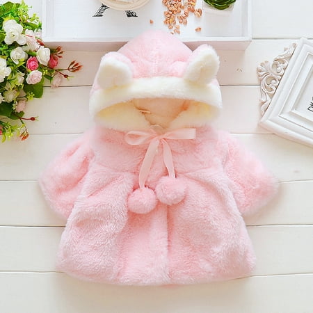 

Cathalem Coat Toddler Girl Toddler Baby Girls Boys Autumn Winter Hooded Coat Cloak Jacket Thick Size 10 Girls Winter Coat Coat Pink 18-24 Months