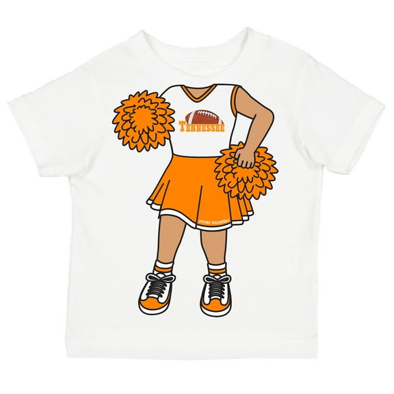 Future Tailgater Heads Up! Cheerleader Infant Toddler Youth T-Shirt for Tennessee Fans