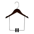 thumbnail image 3 of Percha de madera para trajes, organizador de armario, percha para pantalones, chaquetas y ropa para pantalones. 32cmx19cm, 3 of 9