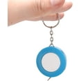 thumbnail image 2 of Soft Tape Measure Mini Colored Keychain Shape Retractable Measuring for Body Fabric Sewing Tailor Cloth Knitting Craft(Blue), 2 of 5