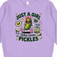 thumbnail image 3 of Inktastic Just a Girl Who Loves Pickles Toddler Sweatshirt, 3 of 4
