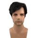 thumbnail image 1 of Aimole pelucas sintéticas de onda Natural corta para hombres, peluca negra sin tapa, pelo resistente al calor, 1 of 5