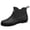 Black, variant on Unisex Versatile Waterproof Rubber Rain Boots, Non-Slip Slip On Ankle Footwear for Gardening, Fishing, Kitchen & Multi Outdoor Scenarios Black 9