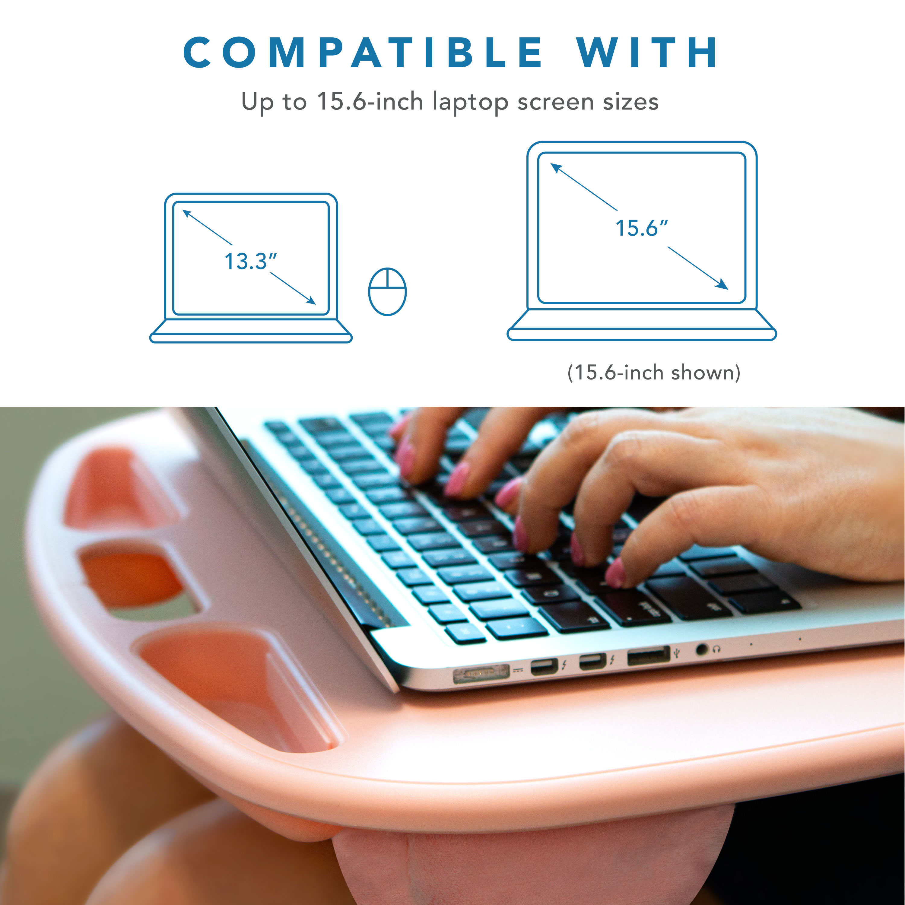 LapGear MyDesk Lap Desk, Fits up to 15.6-in Laptop