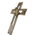 thumbnail image 6 of Rustic Western Faux Wooden God Bless Our Family Praying Hands Rugged Wall Cross, 6 of 10