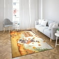 thumbnail image 4 of Welcome Fall Chinese Crested Cozy Autumn Field Pumpkins Golden Leaves Indoor Rug Dog Lover Carpet Living Bed Room Sofa Home Decor - 12013, 4 of 5