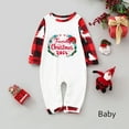 thumbnail image 2 of Odeerbi Christmas Pajamas for Family Holiday Long Sleeve Family Christmas Pajamas Matching Sets Infant Casual Printed Top with Bottom Outfits Home Wear Sleepwear Family Matching PJs Set Red, 2 of 5