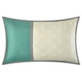 thumbnail image 4 of Nanshing Reina 7 Piece Traditional Damask Comforter Set, Teal, Queen, 4 of 5