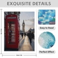 thumbnail image 3 of Diamond Art Kit for Adults, Red Telephone Box Big Clock Tower Diamond Painting for Adults Beginners, 5D DIY Diamond Art Painting Kits, Colorful Diamond Painting Craft for Home Decor 12x16, 3 of 7