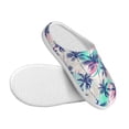 thumbnail image 3 of KLL Palm Leaves Pattern Adult Unisex Cozy Slippers,Fuzzy Slip-on Slippers TPR Sole Slippers Comfort Plush Home Footwear for Indoor & Outdoor-35/36, 3 of 7