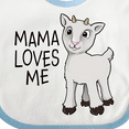 thumbnail image 4 of Inktastic Mama Loves Me Cute Goat Boys or Girls Baby Bib, 4 of 4