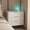 White, variant on DRNANLIT Black Nightstand with Charging Station & Voice-Controlled Night Light, USB Ports AC Outlet, Storage Cabinet for Bedroom
