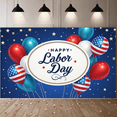 thumbnail image 7 of Decorative Design Happy Labor Day Banner Colorful Balloons Patriotic Theme for Outdoor Party Indoor Decoration Holiday Celebration, 7 of 7