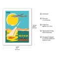 thumbnail image 2 of Málaga Spain - Coast of the Sun - Iberia Airlines - Vintage Airline Travel Poster c.1950s - Bamboo Fine Art 290gsm Paper (Unframed) 17x22in, 2 of 4