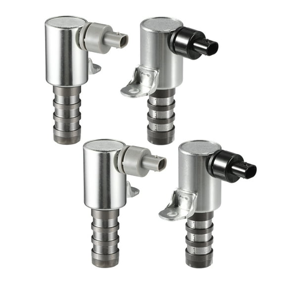 Engine Variable Valve Timing VVT Solenoid - for Ford F150 2011-2017 Metal Silver Tone - 4 Pcs