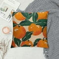 thumbnail image 2 of COMIO Throw Pillow Cover Pretty Oranges Summer Fruits Decorative Throw Pillow Case Square Home Couch Bed Pillowcase, 2 of 5