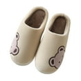 thumbnail image 5 of Vedolay Men Slippers House Slippers for Men Warm Fashion Slippers for Indoor Khaki,44-45, 5 of 5