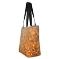 thumbnail image 2 of Bingfone Sparkling Orange And Black Women Shoulder Tote Bags Casual Bag Ladies Shopping Handbag, 2 of 7