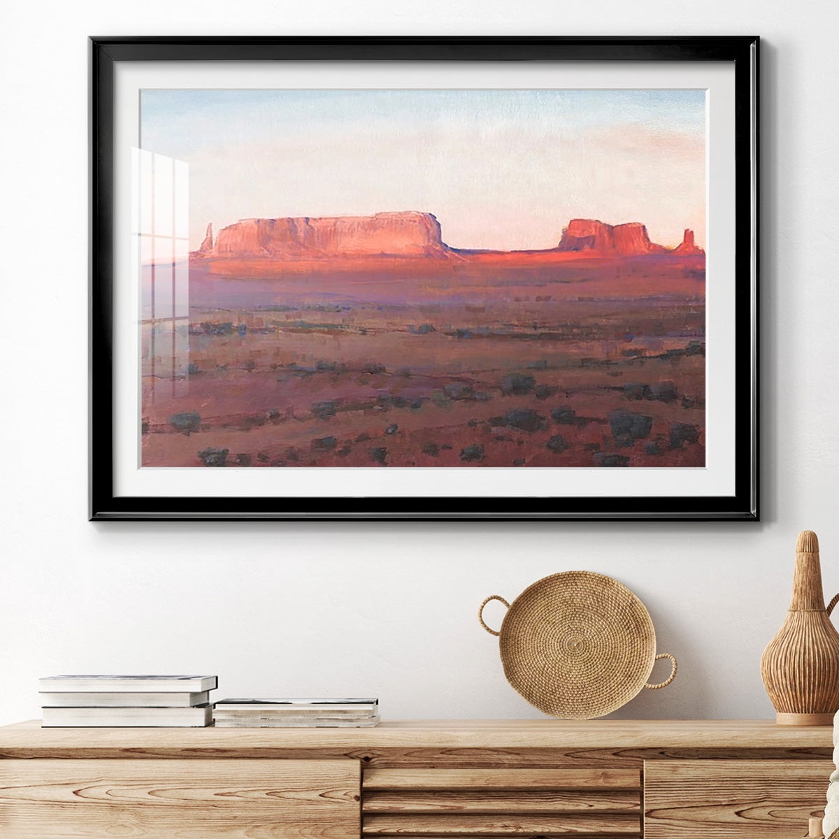 Red Rocks at Dusk I Premium Framed Print - Ready to Hang
