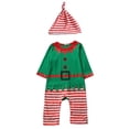 thumbnail image 1 of Unisexo Ropa de Niños Trajes Mameluco de Casquillo con Sombrero Ajustable de Navidad 100cm, 1 of 9