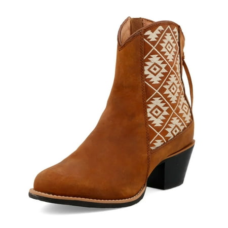 

TWISTED XAdult Female Western Fashion Booties Color: Oiled Saddle & Tan Size: 7 Width: B