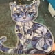 thumbnail image 5 of Blue & White Cat Suncatcher Ornament, Acrylic Cat Suncatcher Garden Decor, 5 of 5
