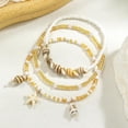 thumbnail image 5 of CFIOZYOS  Ankle Bracelet Set for Women, Gold Boho Bead Adjustable Anklet,  Beach Pearl Heart Starfish Foot Jewelry Gifts, 5 of 13