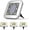 Warm White, variant on LINLIN Solar Square Disk Lights, Waterproof 4-Pack 8LED Cube Solar Inground Flood Garden Landscape Lights for Outdoor Driveway Lawn Yard Patio Pathway Lighting