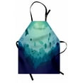 thumbnail image 1 of Deep Sea Apron, Jellyfish Corals and Other Mammals Deep in the Ocean, Unisex Kitchen Bib with Adjustable Neck for Cooking Gardening, Adult Size, Blue Almond Green, by Ambesonne, 1 of 4