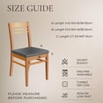 thumbnail image 4 of Juego de 8 fundas elásticas marrones para asiento de silla de comedor SearchI, 4 of 8