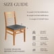 thumbnail image 4 of Juego de 8 Fundas elásticas para Asientos de Silla de Comedor SearchI, Beige, 4 of 9