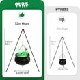 thumbnail image 2 of Halloween Decorations Outside - Large Witches Cauldron on Tripod with Skeleton & Fog Maker - Skeleton Halloween Party Decor for Outdoor Yard Home Porch, 2 of 9