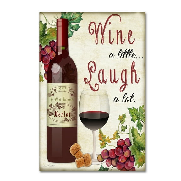 Jean Plout 'Wine 1' Canvas Art