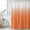 Orange, variant on Modern Teal Green Shower Curtain Set, Waterproof Shower Curtains for Bathroom, Abstract Ombre Geometric Morocco Washable Fabric Cloth Bath Curtain for Bathtub Decoration with Hooks 72x78 Inches
