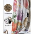 thumbnail image 3 of Easter Bunny Blackout Curtains for Bedroom Living Room Darkening Curtains 96 Inches Long Spring Tulips Vintage Botanical Pastoral Window Curtain 2 Panels Set Window Treatment Grommet Drapes 52"x96", 3 of 9