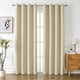 thumbnail image 1 of Xiao Hua Cortinas perforadas de estilo sencillo, ideales para dormitorio, sala y cocina (2 paneles, 200 cm de largo x 100 cm de ancho, beige A108), 1 of 5
