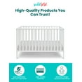 thumbnail image 6 of Suite Bebe Palmer 3-in-1 Convertible Island Crib, New Zealand Pinewood Crib With 3 Mattress Height Adjustment, Easy to Assemble, Non-Toxic Finish, White, 6 of 9